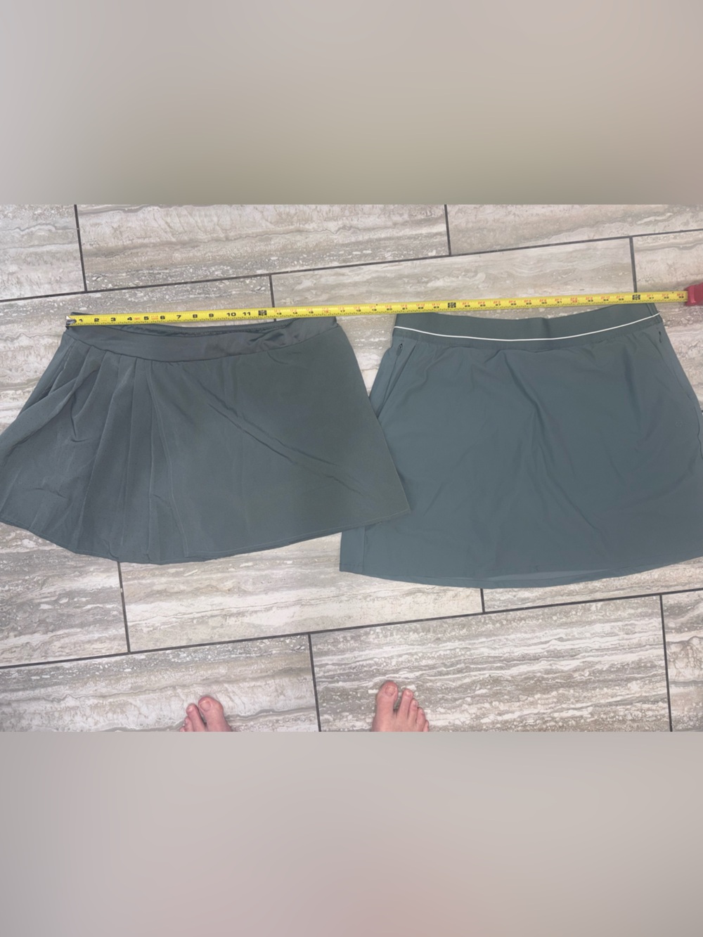 2 athletic tennis skirts w shorts attached size Large NWOT Skorts